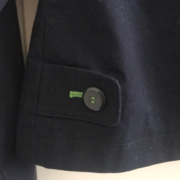 Liz Claiborne 100% Cotton Navy Blue Jacket - Picture 8 of 11